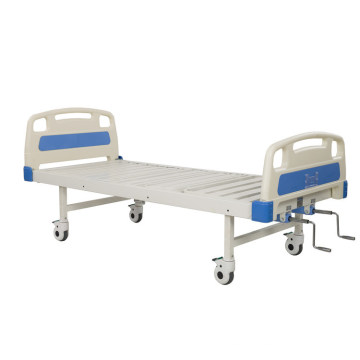 Big Stock Cheap Price Single Crank Manual Medical Hospital Bed for Mobile Hospitals